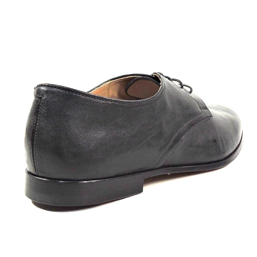 ALBERTO CICCIOLI 🇮🇹 MEN'S BLACK SOFT LEATHER COMFORT DERBY SHOES - Picture 5 of 7